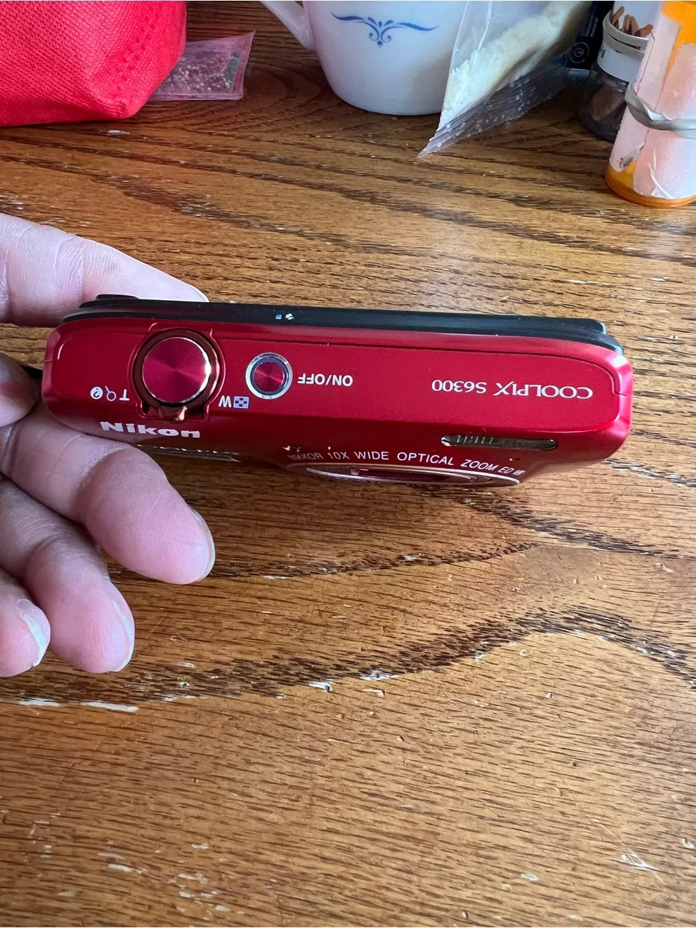 Vintage Nikon COOLPIX S6300 Compact Digital Camera - Red